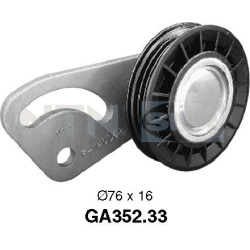 įtempiklio skriemulys, V formos rumbuotas diržas
                                SNR                                       