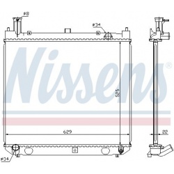 Aušinimo radiatorius
                                NISSENS                                                64858A, NISSENS,