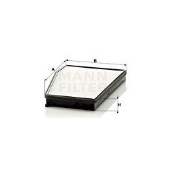 filtras, salono oras
                                MANN-FILTER                                                CU3040, MANN-