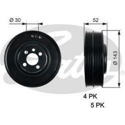 skriemulys, alkūninis velenas
                                GATES                                                TVD1093, 