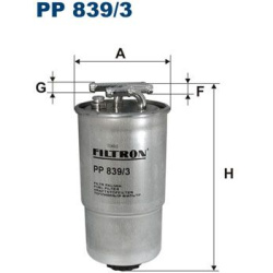 kuro filtras
                                FILTRON                                                PP839/3, Nenurodytas gami