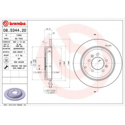 stabdžių diskas (1vnt) PRIME LINE
BREMBO 08.