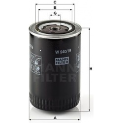 alyvos filtras
                                MANN-FILTER                                                W940/19, MANN-FILTE