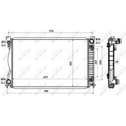Aušinimo radiatorius
                                NRF                                                58360, NRF, 58360, a