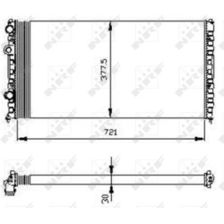 Aušinimo radiatorius
                                NRF                                                54696, NRF, 54696, a