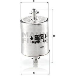 kuro filtras
                                MANN-FILTER                                                MWK44, MANN-FILTER, M