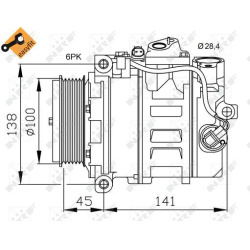 kompresorius, oro kondicionierius EASY FIT
                                NRF                                               