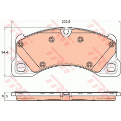 stabdžių trinkelių rinkinys, diskinis stabdys COTEC
                                TRW                                   