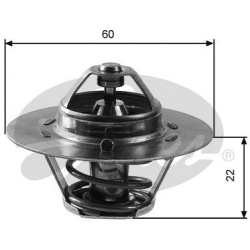 termostatas, aušinimo skystis
                                GATES                                TH12488G1, GATES, TH12488