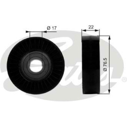 kreipiantysis skriemulys, V formos rumbuotas diržas DriveAlign™
                                GATES                     
