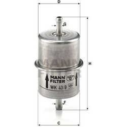 kuro filtras
                                MANN-FILTER                                                WK43/8, MANN-FILTER, 
