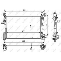Aušinimo radiatorius
NRF 53981, NRF, 53981, a