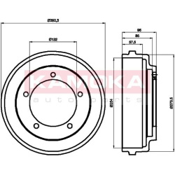 stabdžių būgnas
                                KAMOKA                                104042, KAMOKA, 104042, auto detalė