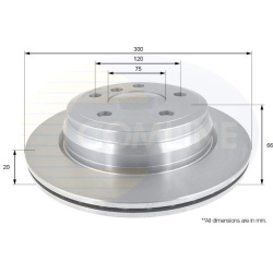 Stabdžių diskas (1VNT), galinis
                                COMLINE                                                ADC1