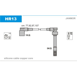 uždegimo laido komplektas
                                JANMOR                                HR13, JANMOR, HR13, auto det