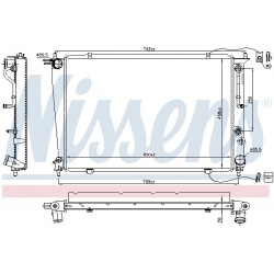Aušinimo radiatorius
                                NISSENS                                                67040, NISSENS, 