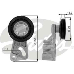 įtempiklio skriemulys, V formos rumbuotas diržas
                                GATES                                     