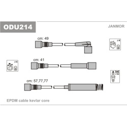 uždegimo laido komplektas
                                JANMOR                                ODU214, JANMOR, ODU214, auto