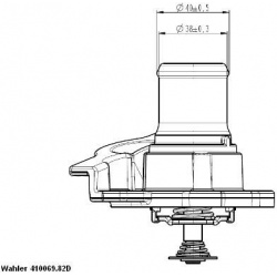 termostatas, aušinimo skystis
                                BorgWarner (Wahler)                                           
