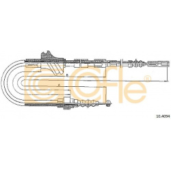 trosas, stovėjimo stabdys
                                COFLE                                                10.4094, Nenu