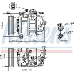 kompresorius, oro kondicionierius ** FIRST FIT **
                                NISSENS                                    