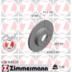 stabdžių diskas (1vnt) COAT Z
                                ZIMMERMANN                                430.1487.20, Nenuro