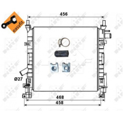 Aušinimo radiatorius
                                NRF                                                53651, NRF, 53651, a