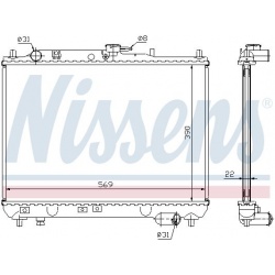 Aušinimo radiatorius
                                NISSENS                                                62409A, NISSENS,