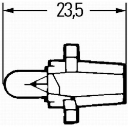 lemputė, prietaisų skydelio apšvietimas STANDARD
                                HELLA                                8GA 