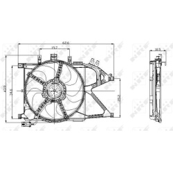 ventiliatorius, radiatoriaus
                                NRF                                                47012, NRF, 4
