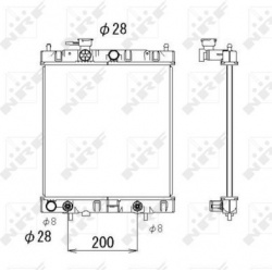 Aušinimo radiatorius
                                NRF                                                53510, NRF, 53510, a