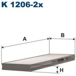 filtras, salono oras
                                FILTRON                                K1206-2X, Nenurodytas gamintojas,