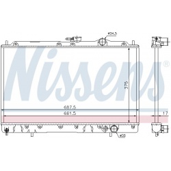 Aušinimo radiatorius
NISSENS 62830, NISSENS,