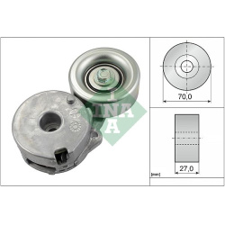 diržo įtempiklis, V formos rumbuotas diržas
                                INA                                           