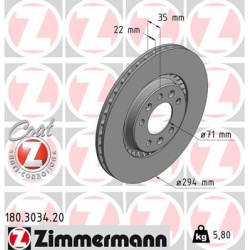 stabdžių diskas (1vnt) COAT Z
                                ZIMMERMANN                                                180