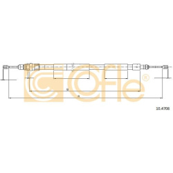 trosas, stovėjimo stabdys
                                COFLE                                                10.4708, Nenu