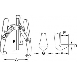 vidinis / išorinis traukiklis
                                KS TOOLS                                630.3608, Nenurodytas 