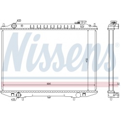 Aušinimo radiatorius
                                NISSENS                                                68721, NISSENS, 