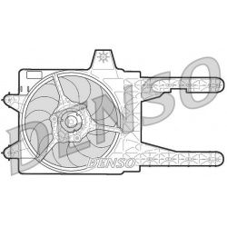 ventiliatorius, radiatoriaus
                                DENSO                                                DER09245, D