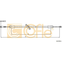 trosas, stovėjimo stabdys
                                COFLE                                                10.9511, Nenu