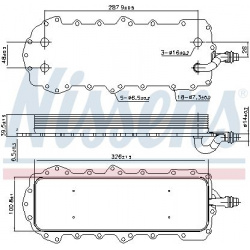Aušintuvas tepalo
                                NISSENS                                                90944, NISSENS, 909
