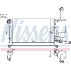 Aušinimo radiatorius
                                NISSENS                                617845, NISSENS, 617845, auto de