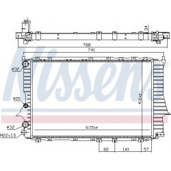 Aušinimo radiatorius
                                NISSENS                                60460, NISSENS, 60460, auto deta