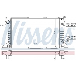 Aušinimo radiatorius
                                NISSENS                                                62243, NISSENS, 