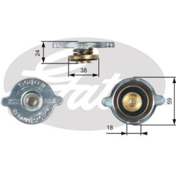 radiatoriaus dangtelis
                                GATES                                                RC125, GATES, RC1