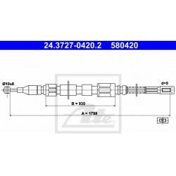 trosas, stovėjimo stabdys
                                ATE                                                24.3727-0420.2,
