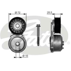 diržo įtempiklis, V formos rumbuotas diržas DriveAlign™
                                GATES                           