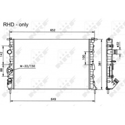 Aušinimo radiatorius
                                NRF                                                58025, NRF, 58025, a