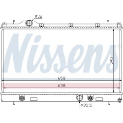 Aušinimo radiatorius
                                NISSENS                                                69209, NISSENS, 