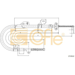 trosas, stovėjimo stabdys
                                COFLE                                                17.0112, Nenu